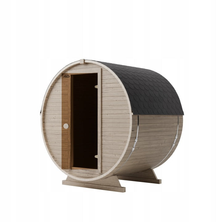 Sauna ogrodowa beczka 180 cm 1KR do samodzielnego montażu