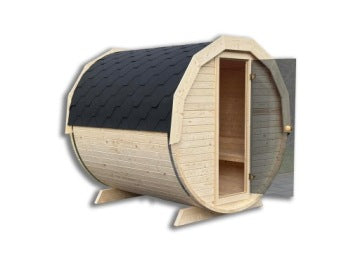 Sauna ogrodowa beczka 200 x 200 cm do samodzielnego montażu