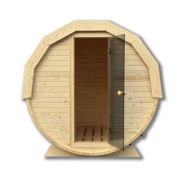 Sauna ogrodowa beczka 200 x 150 cm do samodzielnego montażu