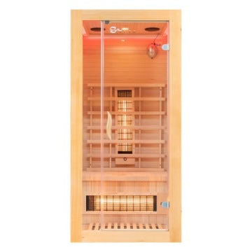 Jednoosobowa sauna infrared 90 x 90 x 190 cm z oświetleniem LED