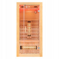 Jednoosobowa sauna infrared 90 x 90 x 190 cm z oświetleniem LED