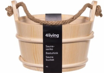 Zestaw akcesoriów do sauny 4Living z cebrem, chochlą i miernikami