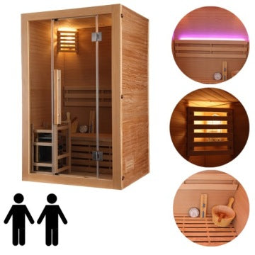 Domowa sauna fińska sucha z piecem Harvia 3,5 kW